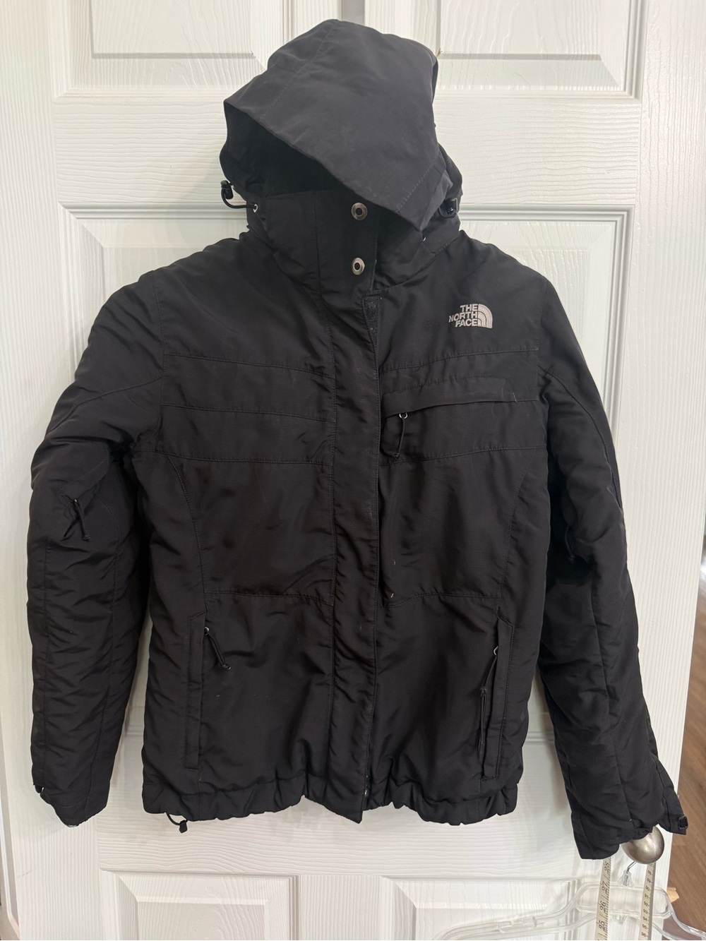 The North Face Women’s M Black Fleece Lined Hooded Winter Ski Jacket